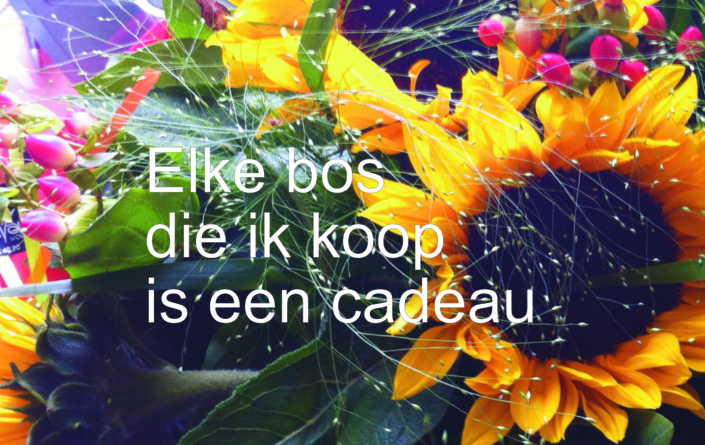 Elke bos die ik koop is een cadeau Elke bos bloemen die je koopt is een cadeau voor jezelf of voor de ander! Spiegel-Express