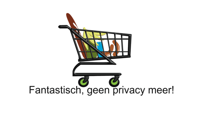 Fantastisch, geen privacy meer! Boodschappen doen geeft privacy weg. Spiegel-Express
