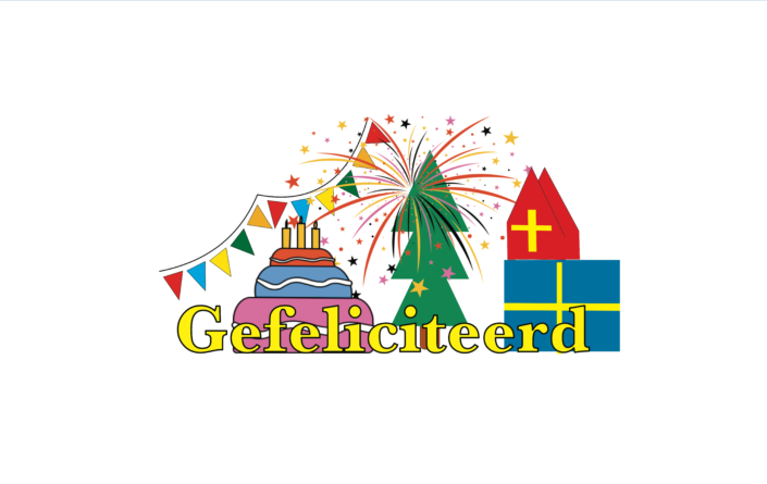 Gefeliciteerd, feestmaand gefeliciteerd, feestmaand Spiegel-Express
